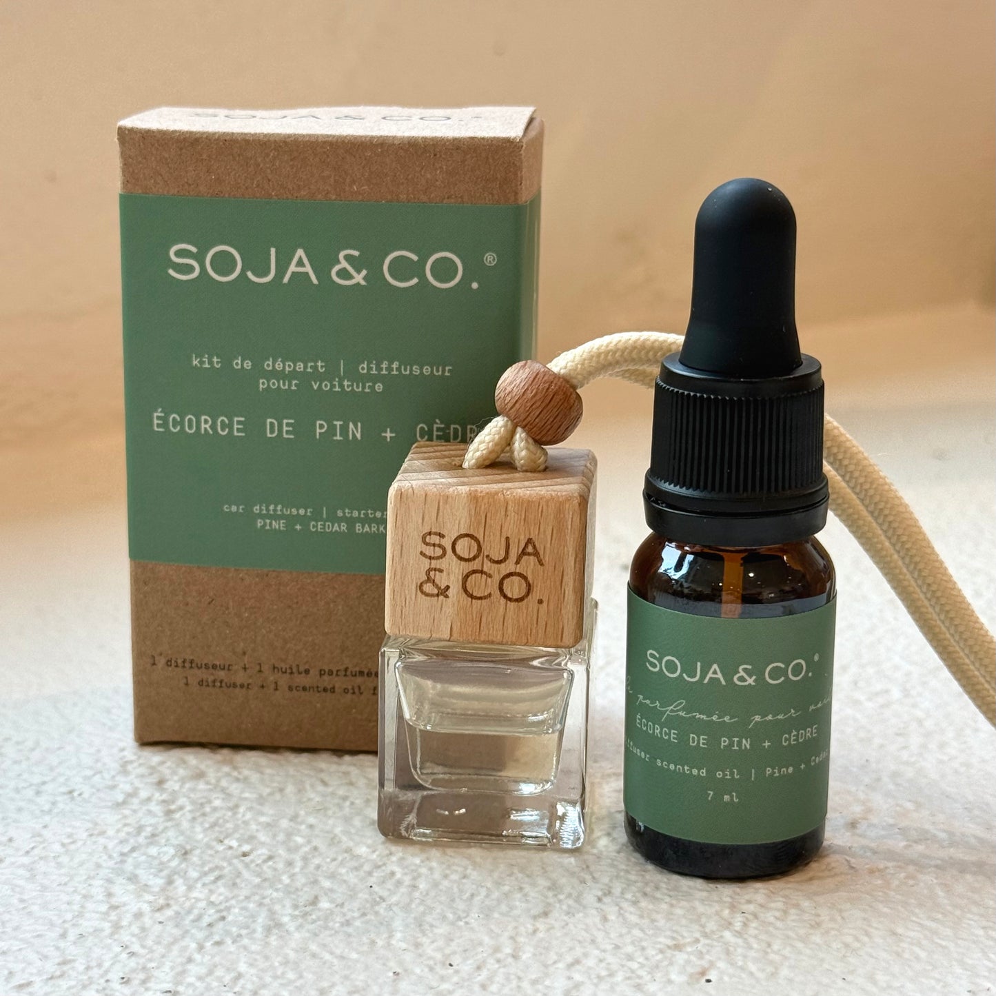 Refillable Car Diffuser - Soja & Co.