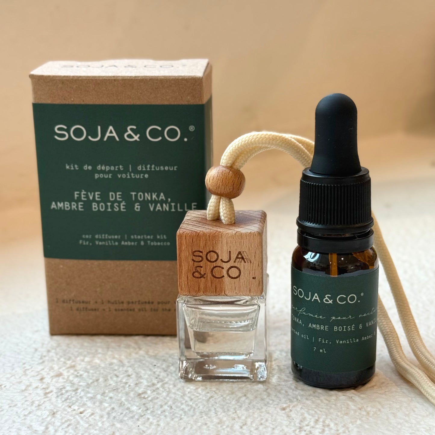 Refillable Car Diffuser - Soja & Co.