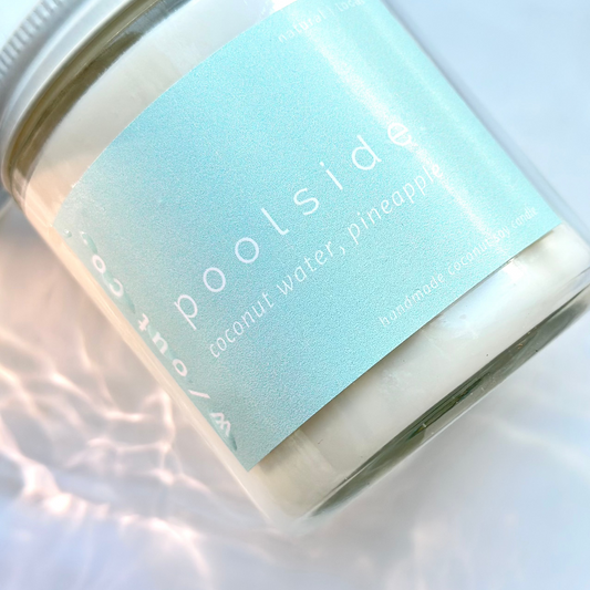 Poolside candle - pineapple & coconut water