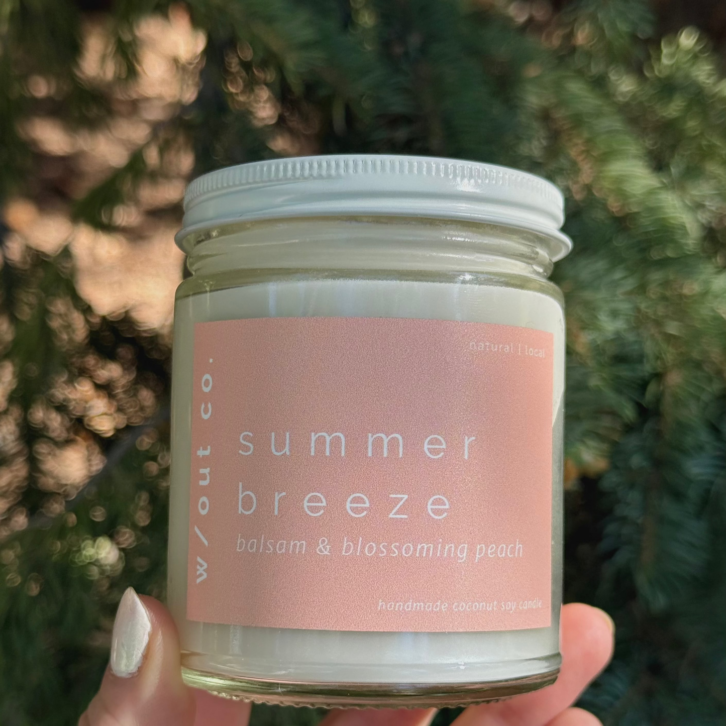 Summer Breeze candle - balsam & blossoming peach