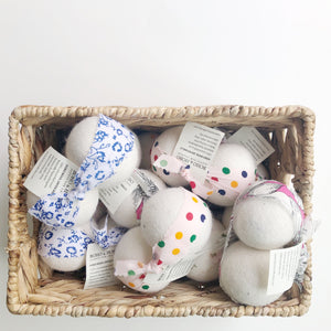 Life without Dryer Sheets.  Why dryer balls are AMAZING, why you need them, and how to take care of them