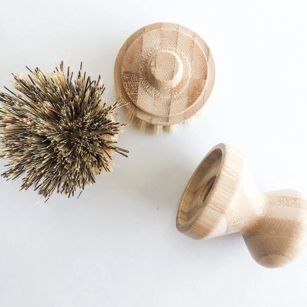 Firm Bristle Pot & Dish Brush With Replaceable Head