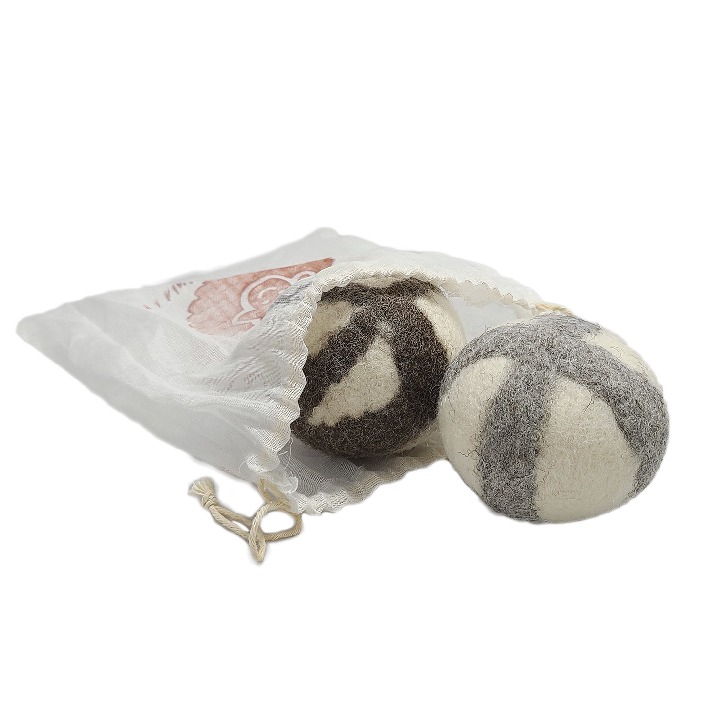 "Woolf" Wool Ball for Dogs | Set of 2 | Natural Fetch Toy