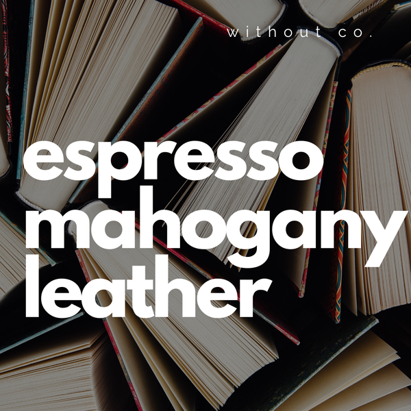 Book Store - espresso, mahogany, leather