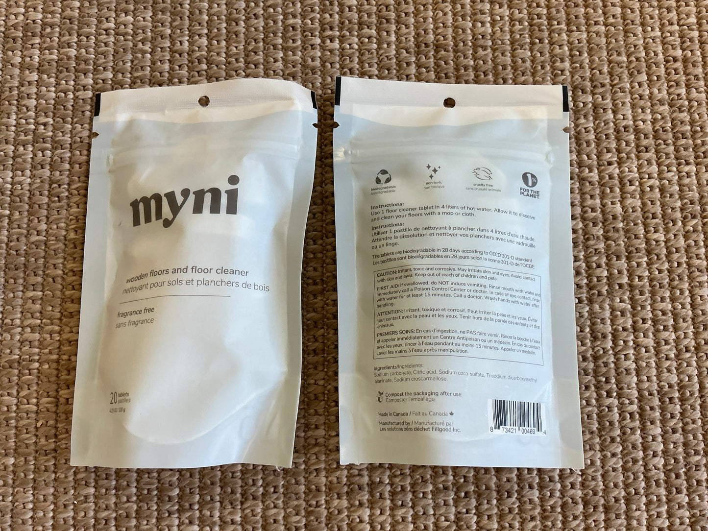 Myni Wood Floor and Floor Cleaner Tabs