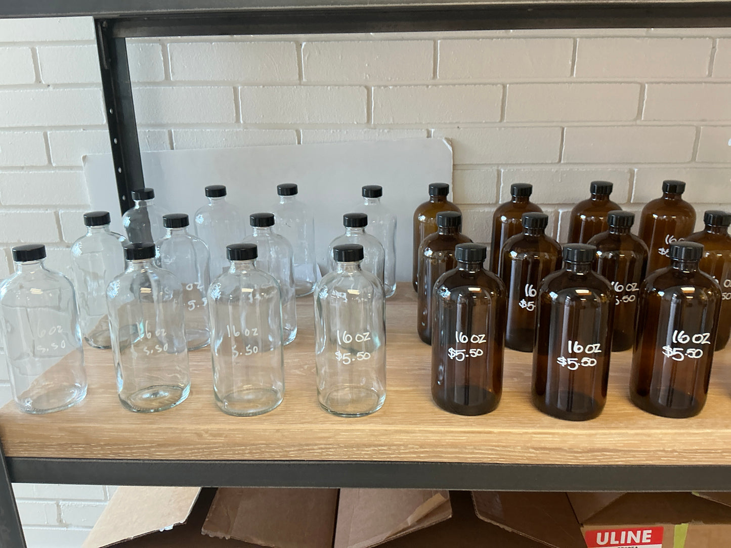 16oz bottle w/cap