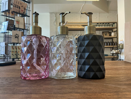 Sanwa Craft Diamond Pattern Glass Dispenser