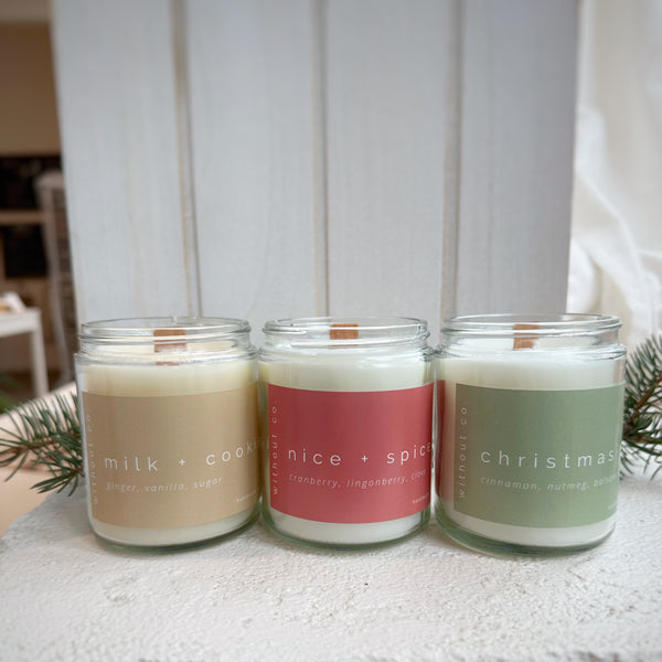 Nice & Spice Holiday Candle - cranberry, cinnamon, clove