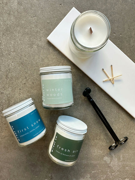 First Snow candle - peppermint, vanilla, cotton