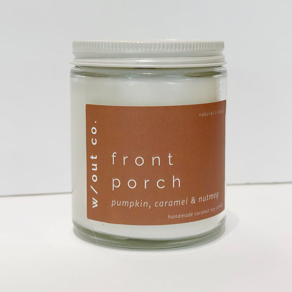 Front Porch candle - pumpkin, caramel, nutmeg