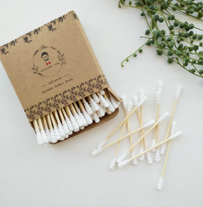 Bamboo & Cotton swabs - 100 pack