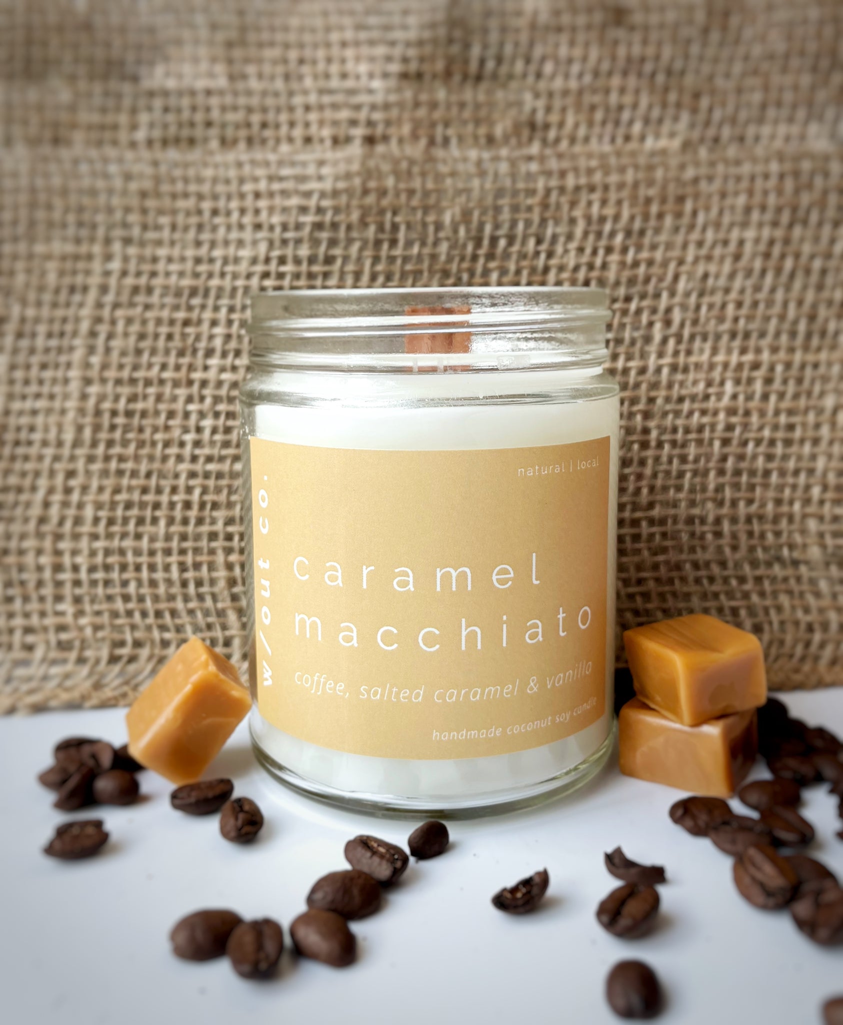 Caramel Macchiato candle - coffee, salted caramel, vanilla