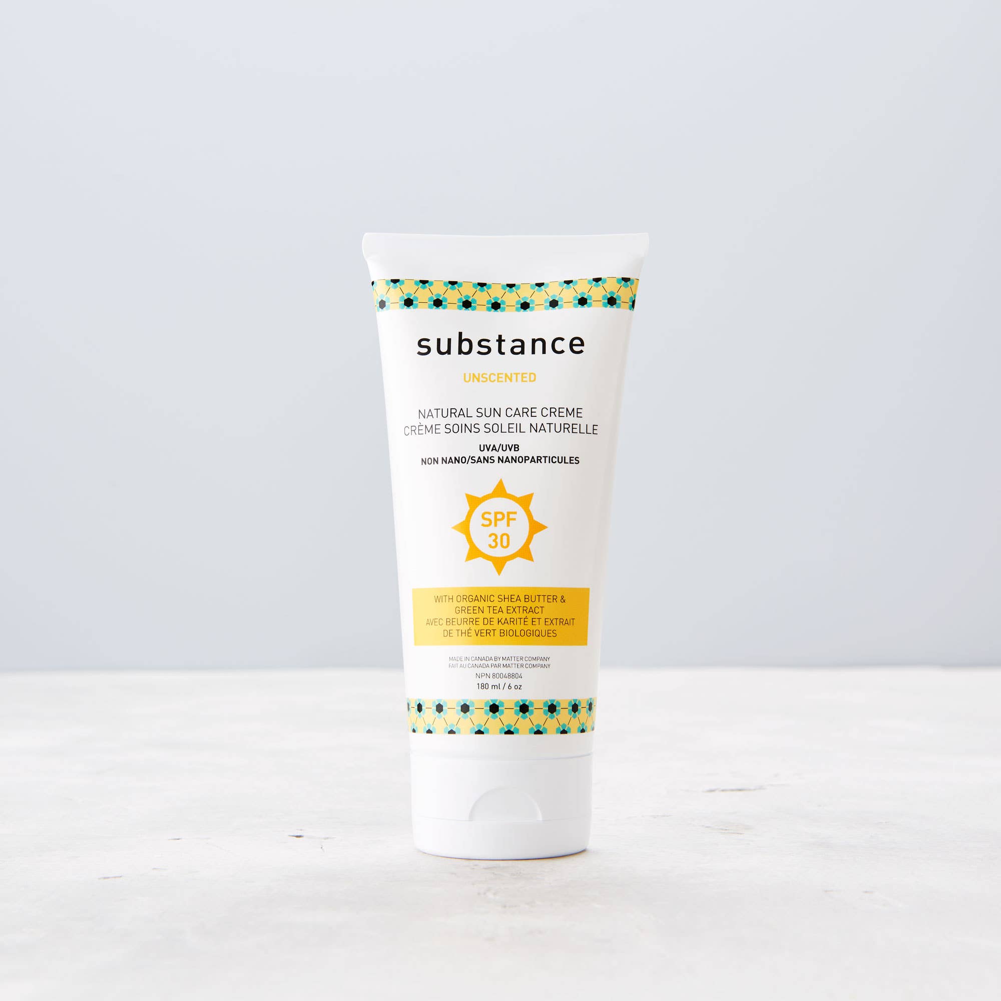 Unscented Natural Sun Care Creme SPF 30